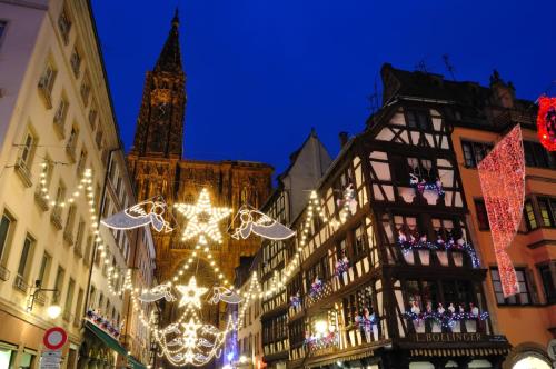Christmas illuminations in Strasbourg, France